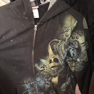 Nightmare Before Christmas zip up hoodie